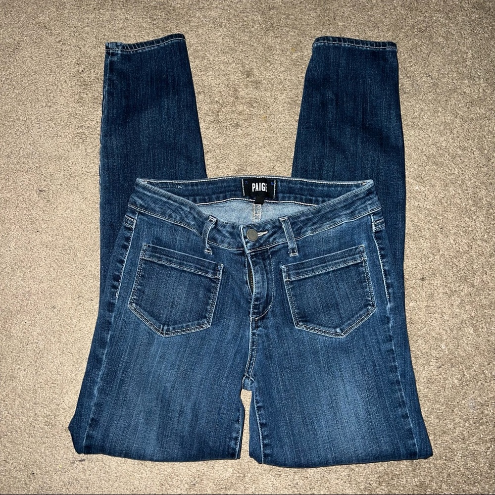 Paige Verdugo Ankle Blue Jeans - Picture 4 of 13